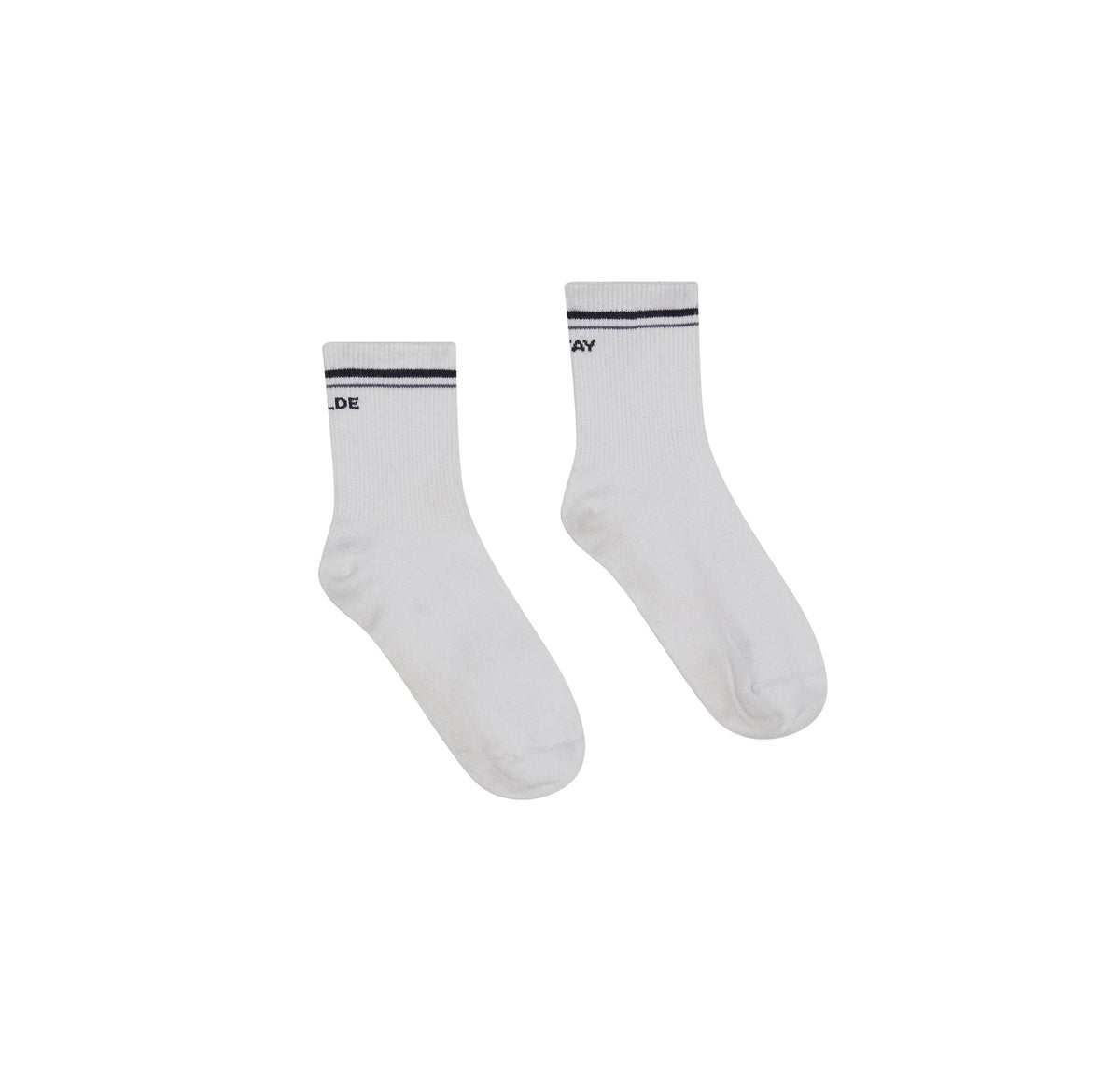 Stay Wilde Quarter Crew Socks - White